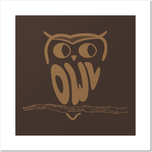 Mr. Brown Owl Posters and Art